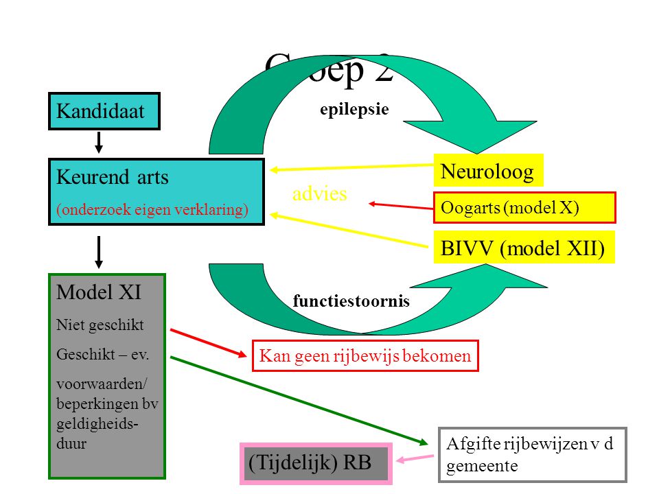 Groep 2 Kandidaat Neuroloog Keurend arts advies BIVV (model XII)