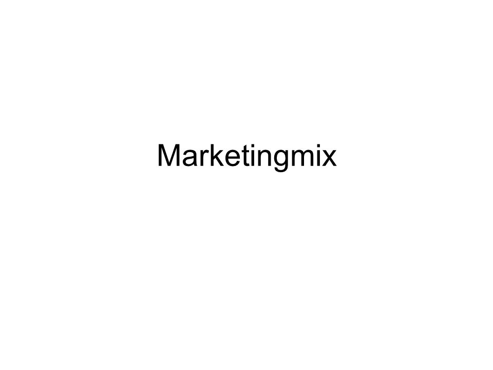 Marketingmix
