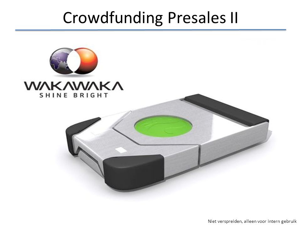 Crowdfunding Presales II