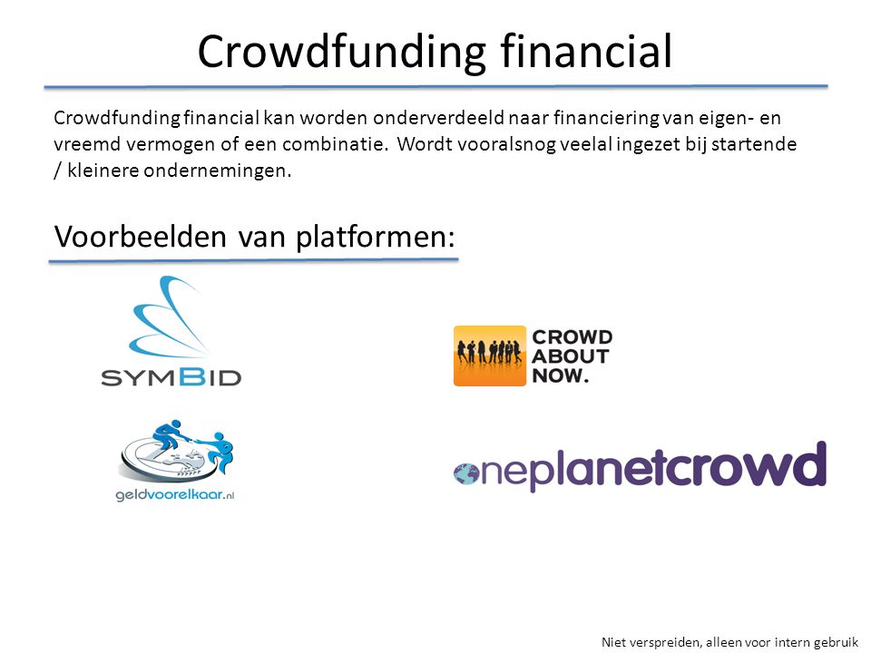 Crowdfunding financial