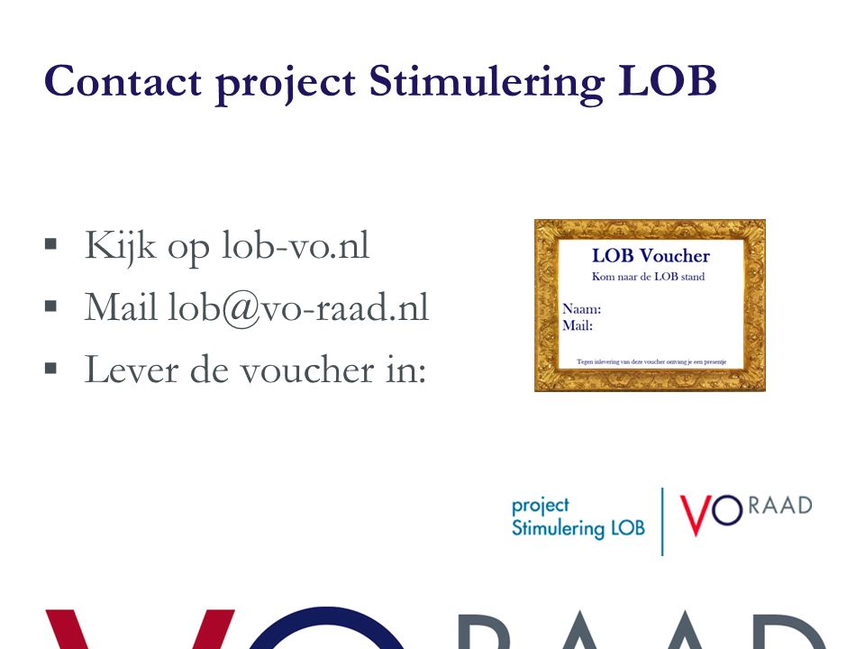 Contact project Stimulering LOB
