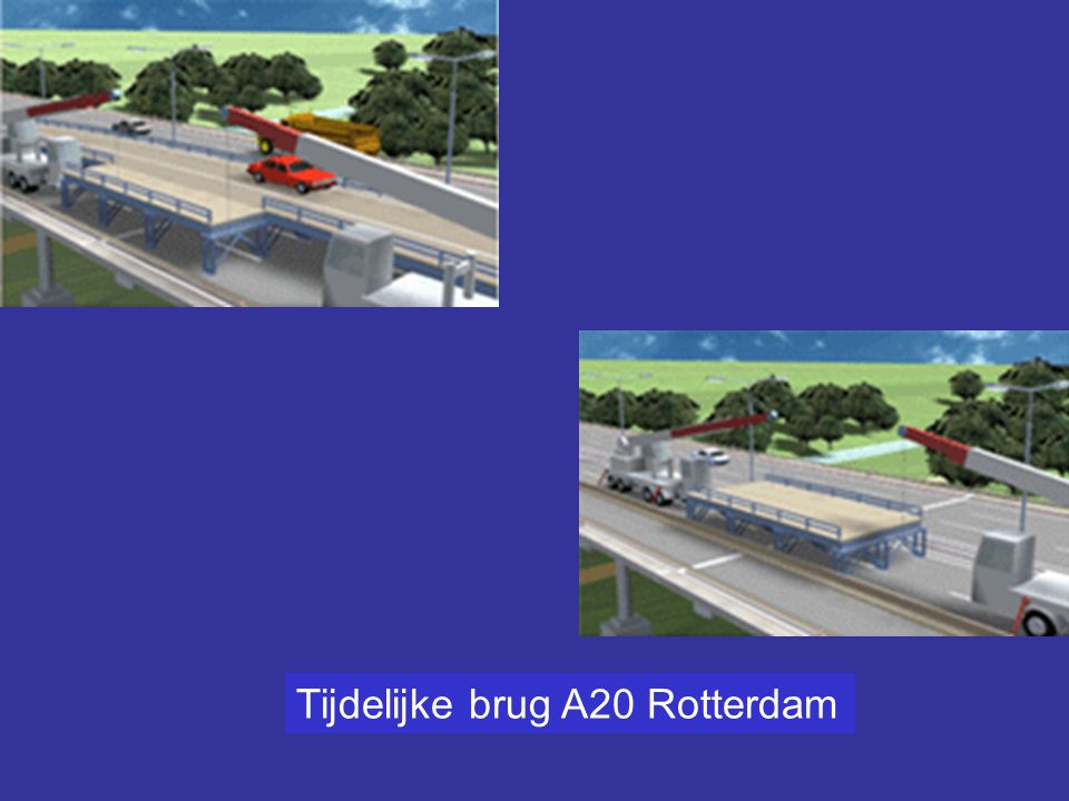 Tijdelijke brug A20 Rotterdam