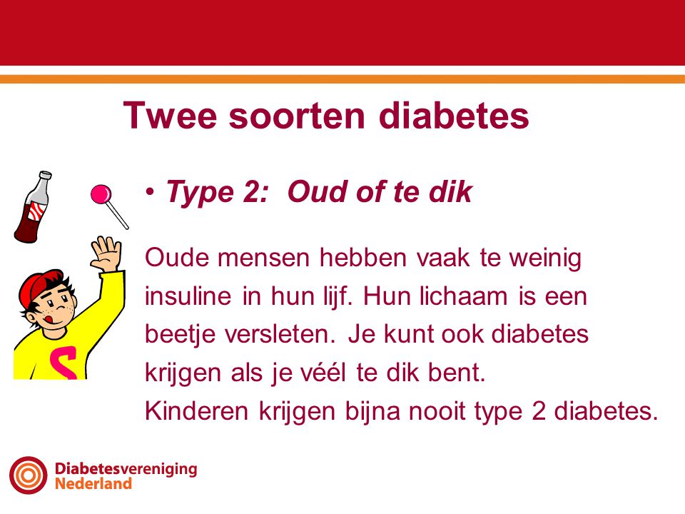 Twee soorten diabetes Type 2: Oud of te dik