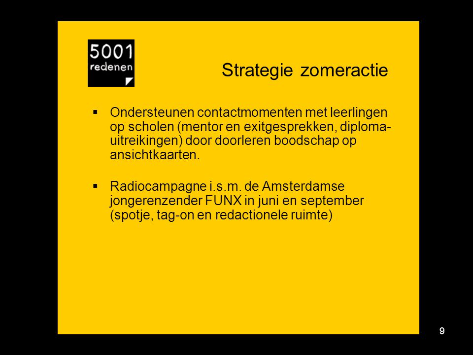 Campagne 5001redenen - zomeractie 2010