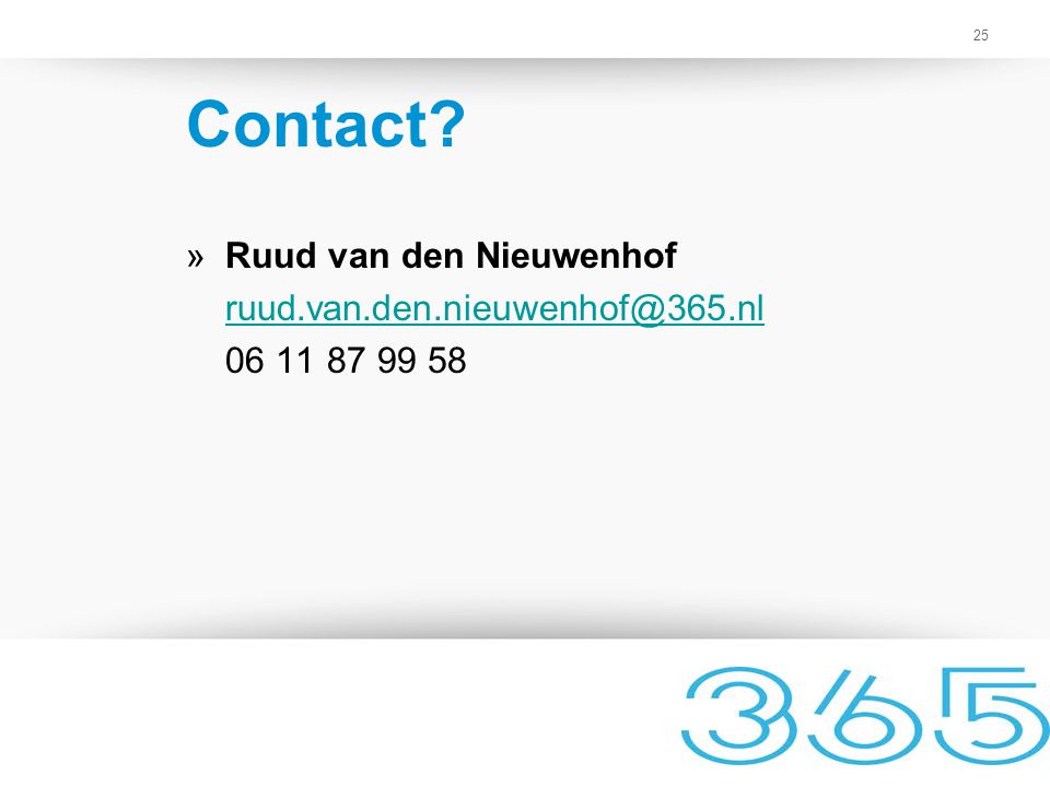 Contact Ruud van den Nieuwenhof