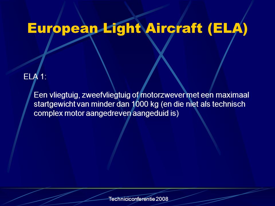 European Light Aircraft (ELA)