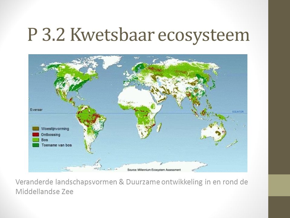 P 3.2 Kwetsbaar ecosysteem