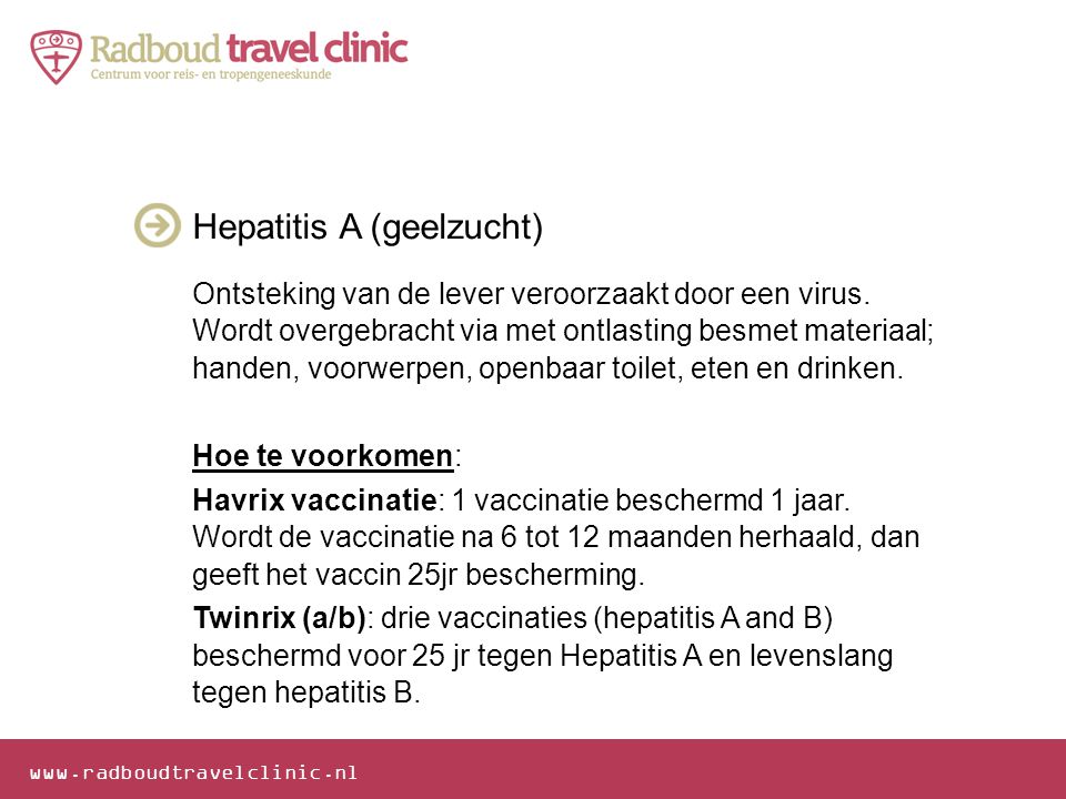 Hepatitis A (geelzucht)