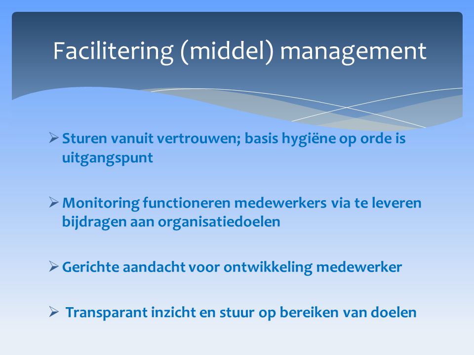 Facilitering (middel) management