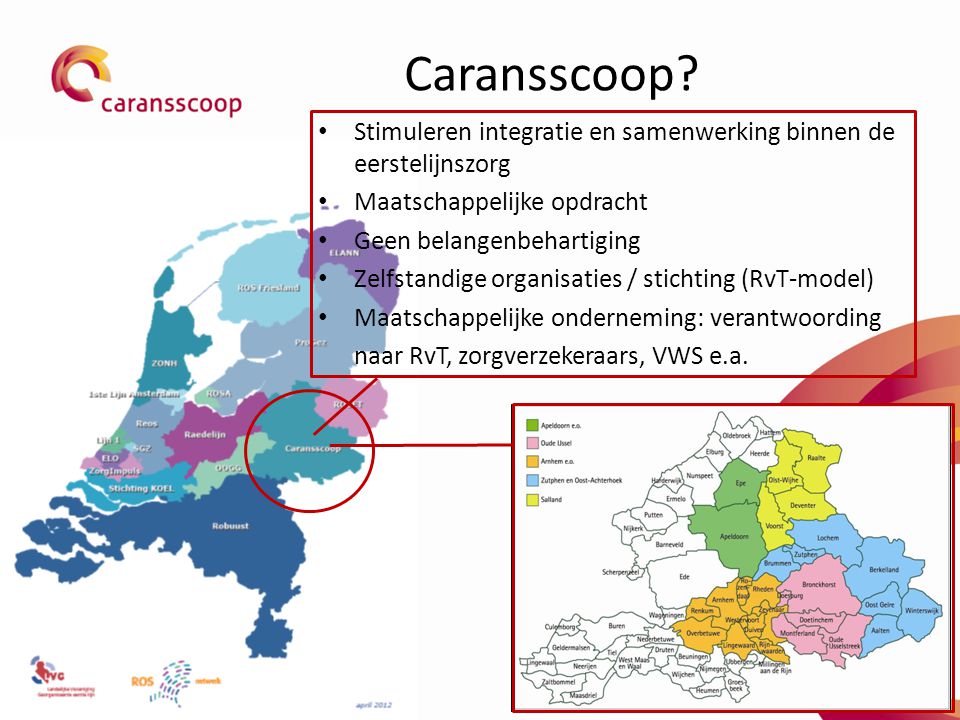 Caransscoop Stimuleren integratie en samenwerking binnen de eerstelijnszorg. Maatschappelijke opdracht.