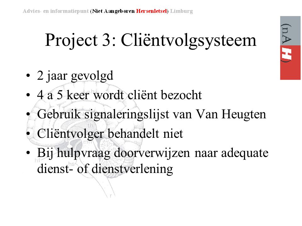 Project 3: Cliëntvolgsysteem