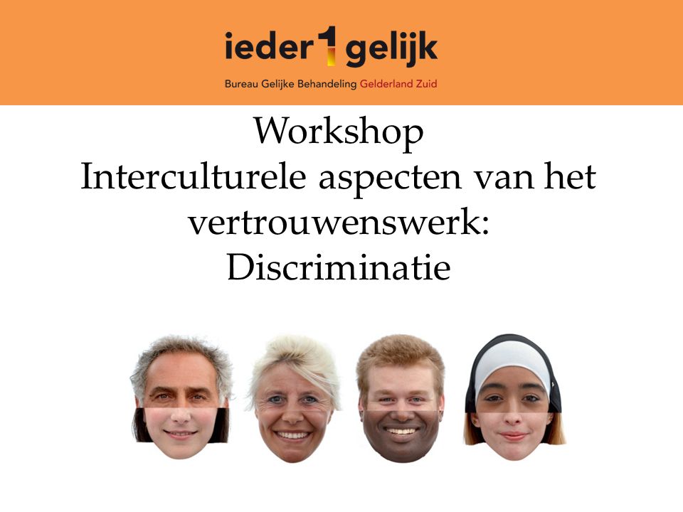 Workshop Interculturele aspecten van het vertrouwenswerk: Discriminatie