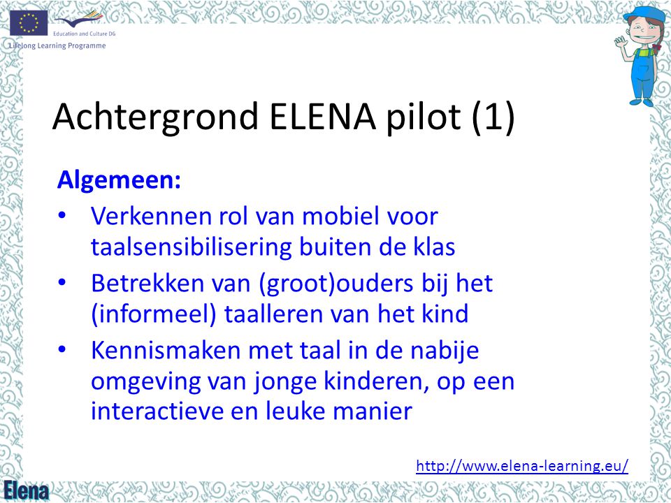 Achtergrond ELENA pilot (1)
