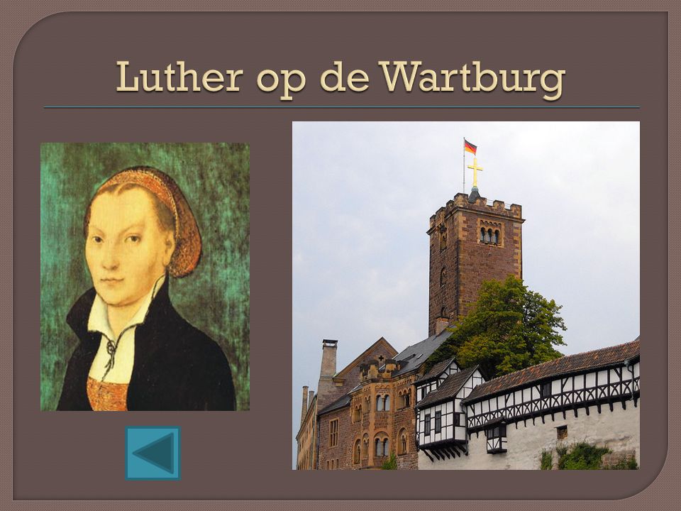 Luther op de Wartburg