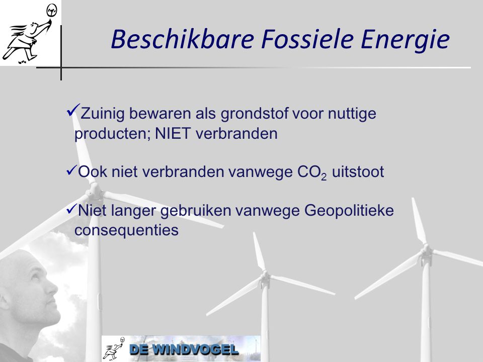 Beschikbare Fossiele Energie