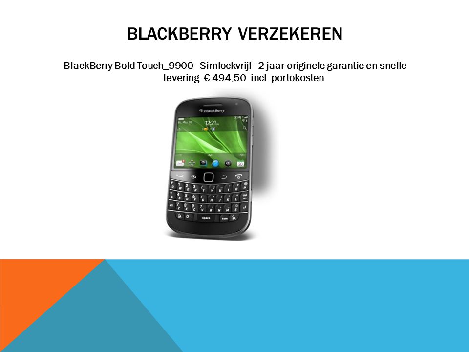 blackberry verzekeren