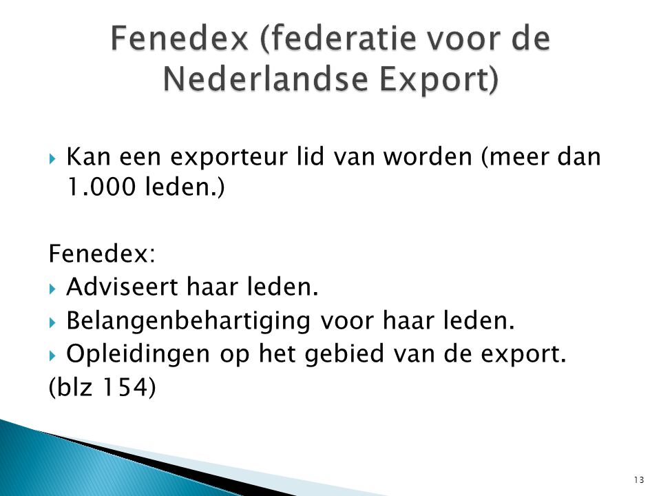 Fenedex (federatie voor de Nederlandse Export)