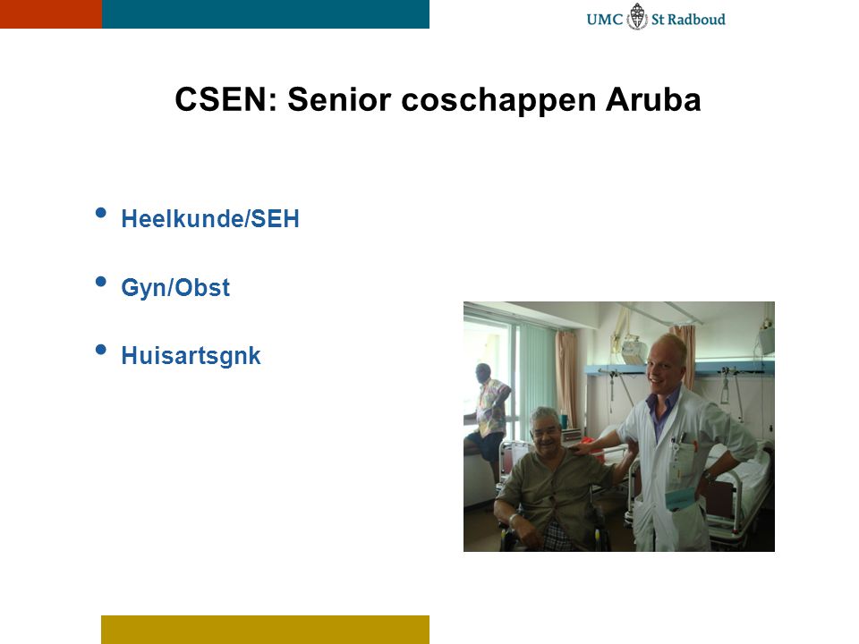 CSEN: Senior coschappen Aruba