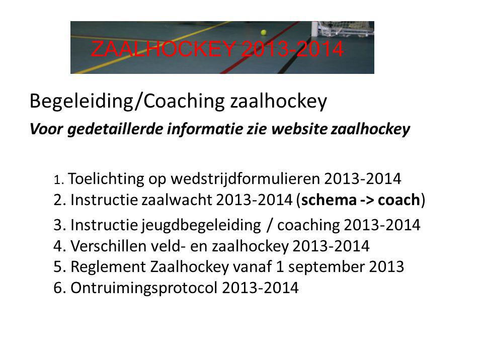 Begeleiding/Coaching zaalhockey