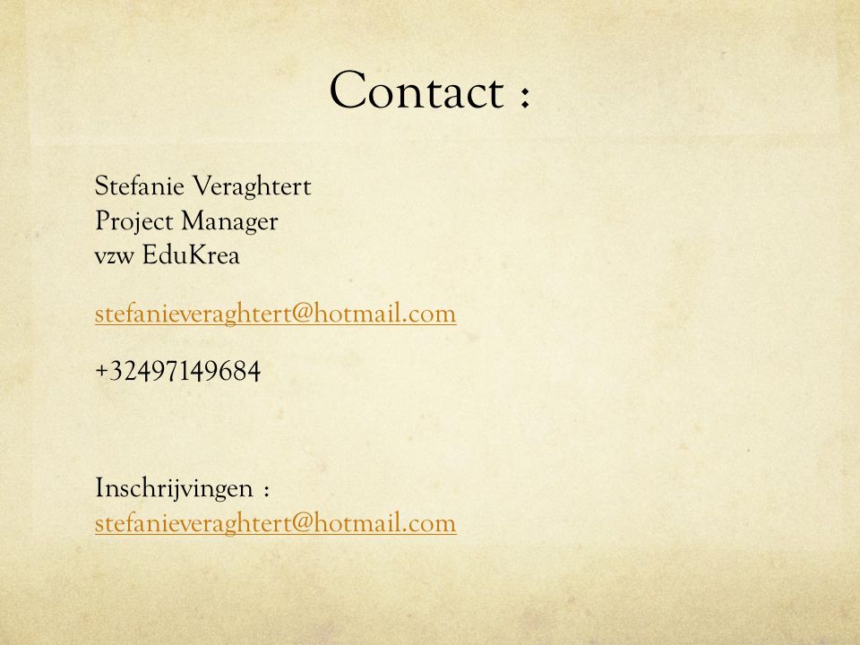 Contact :