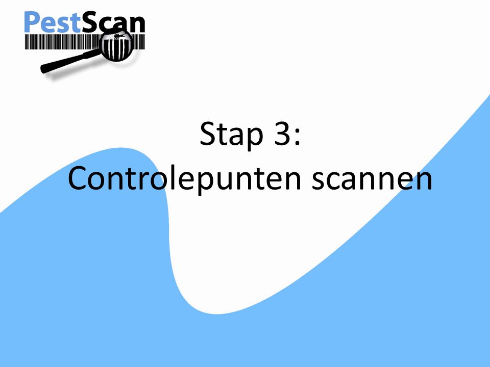 Stap 3: Controlepunten scannen