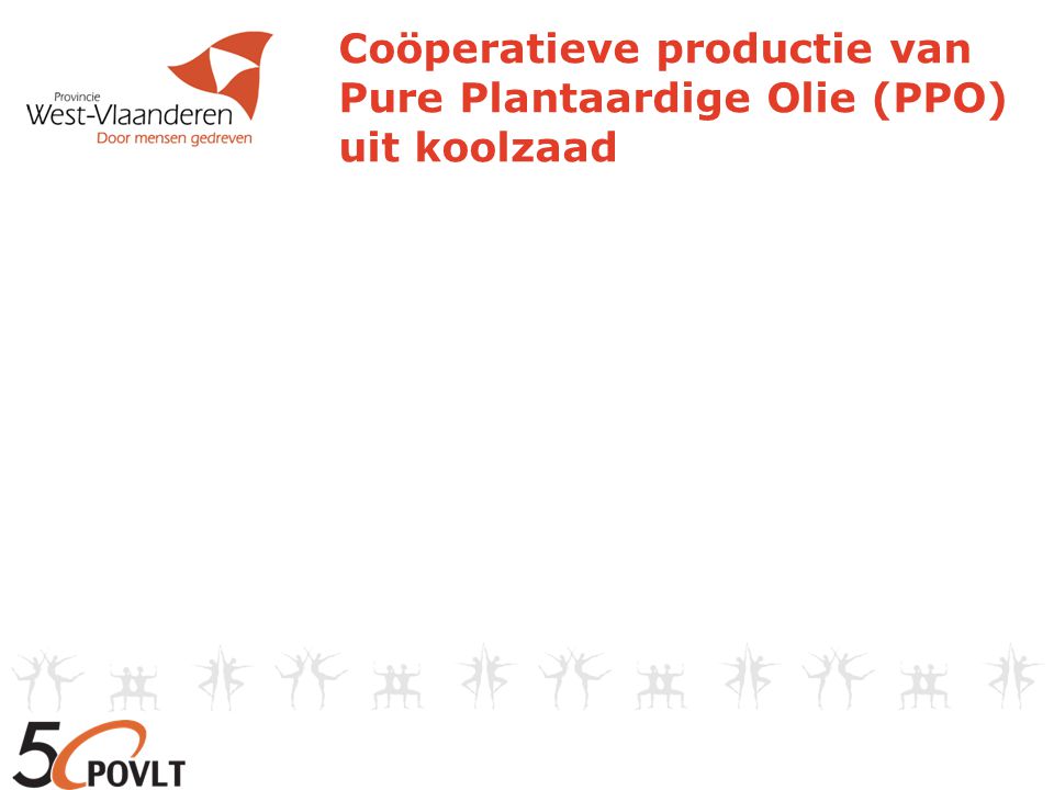 Coöperatieve productie van Pure Plantaardige Olie (PPO) uit koolzaad