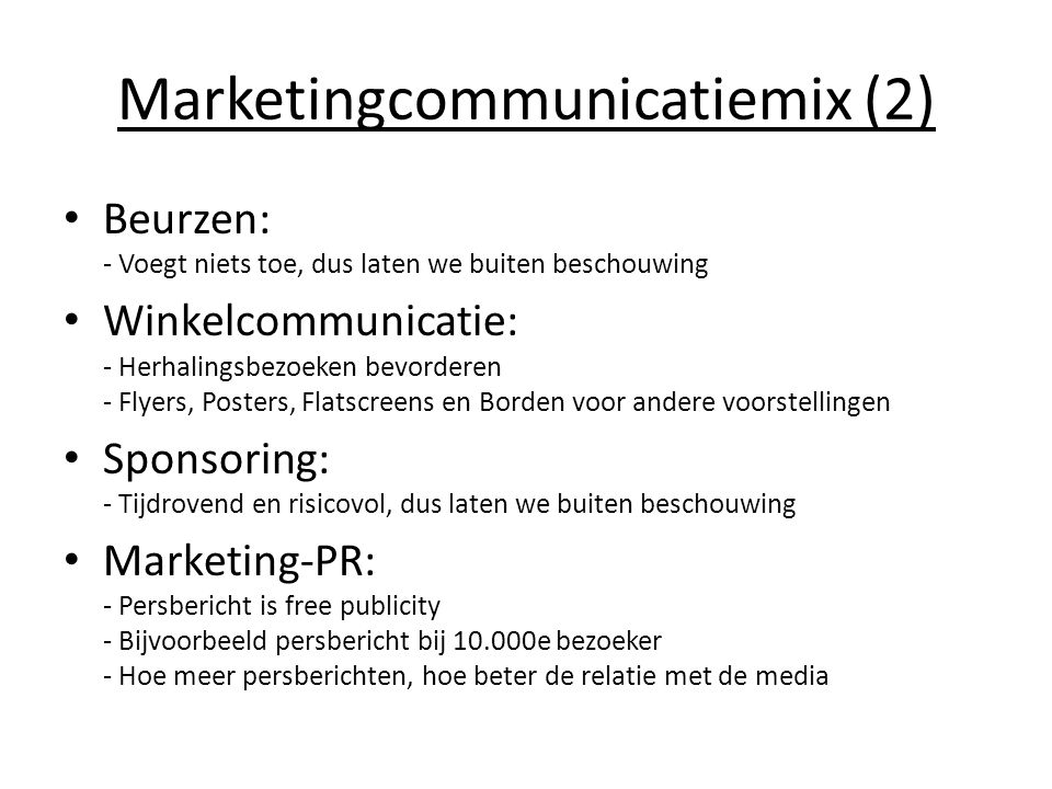 Marketingcommunicatiemix (2)