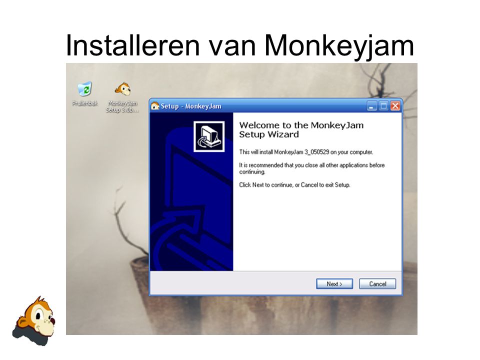 Installeren van Monkeyjam