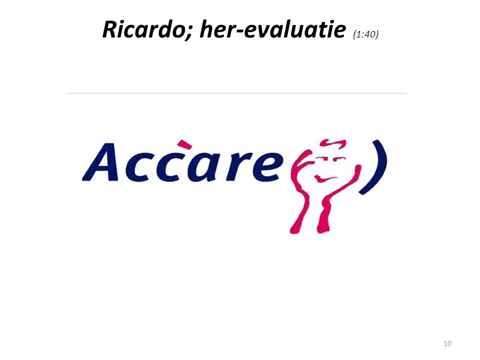 Ricardo; her-evaluatie (1:40)