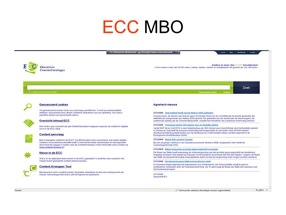 ECC MBO