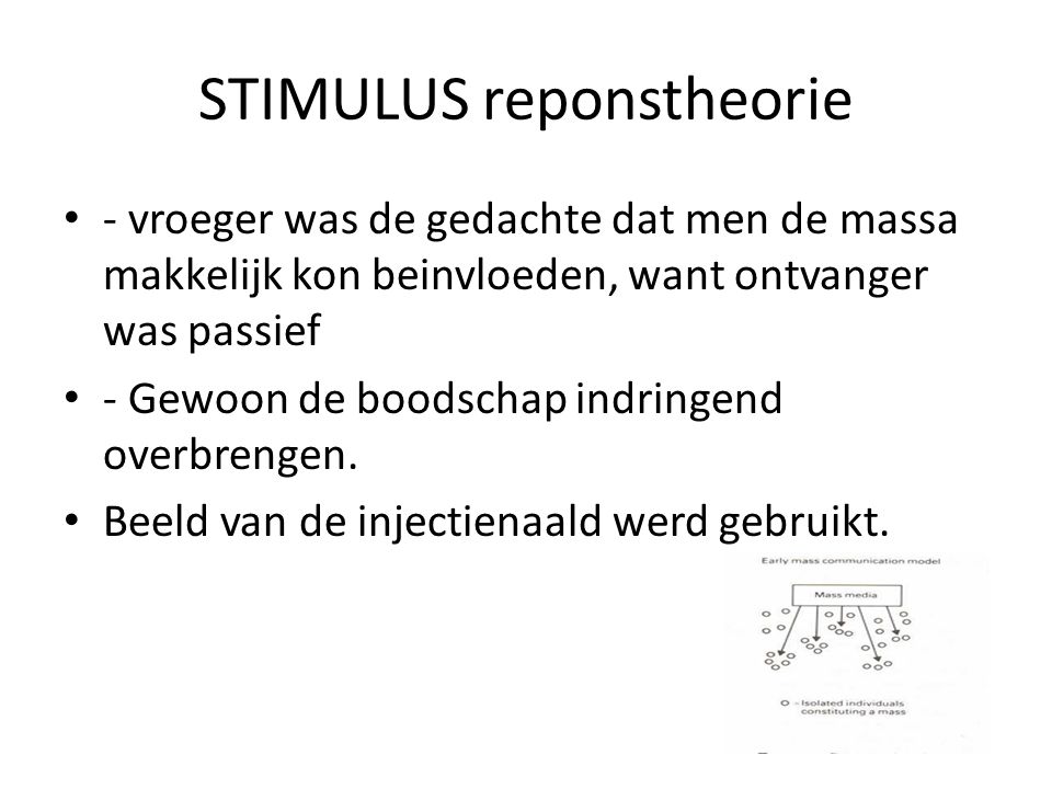 STIMULUS reponstheorie