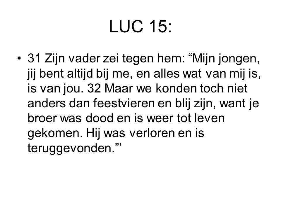 LUC 15: