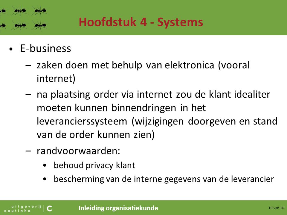 Hoofdstuk 4 - Systems E-business