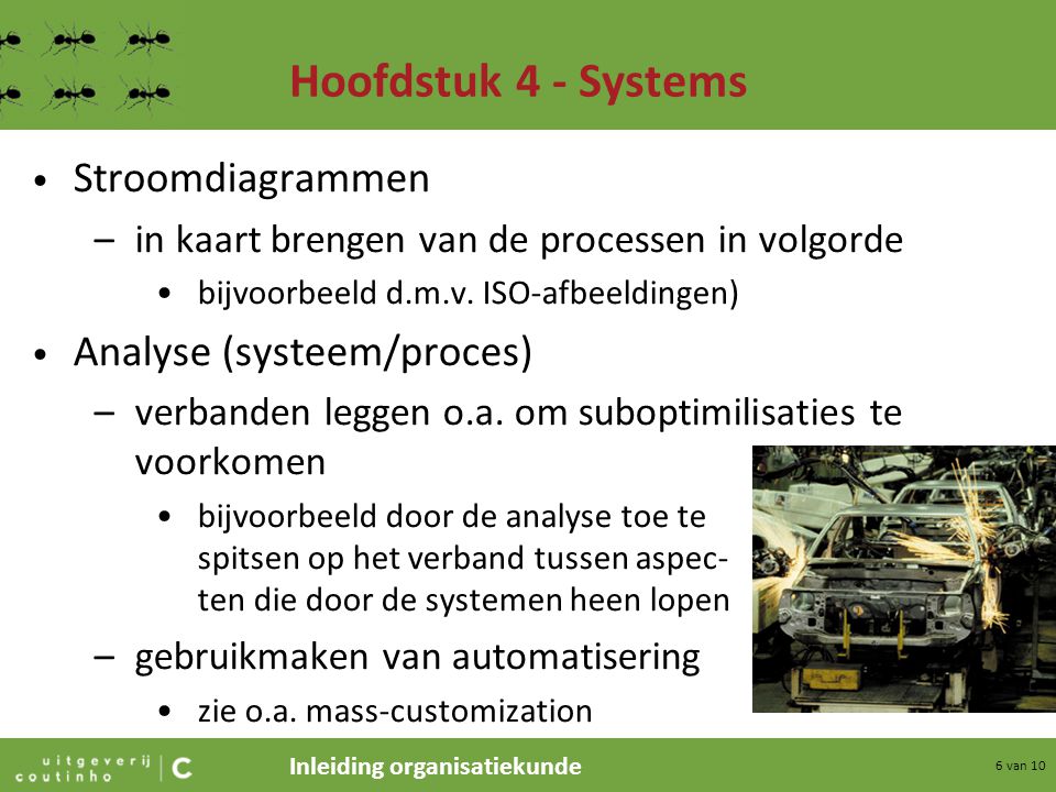 Hoofdstuk 4 - Systems Stroomdiagrammen Analyse (systeem/proces)