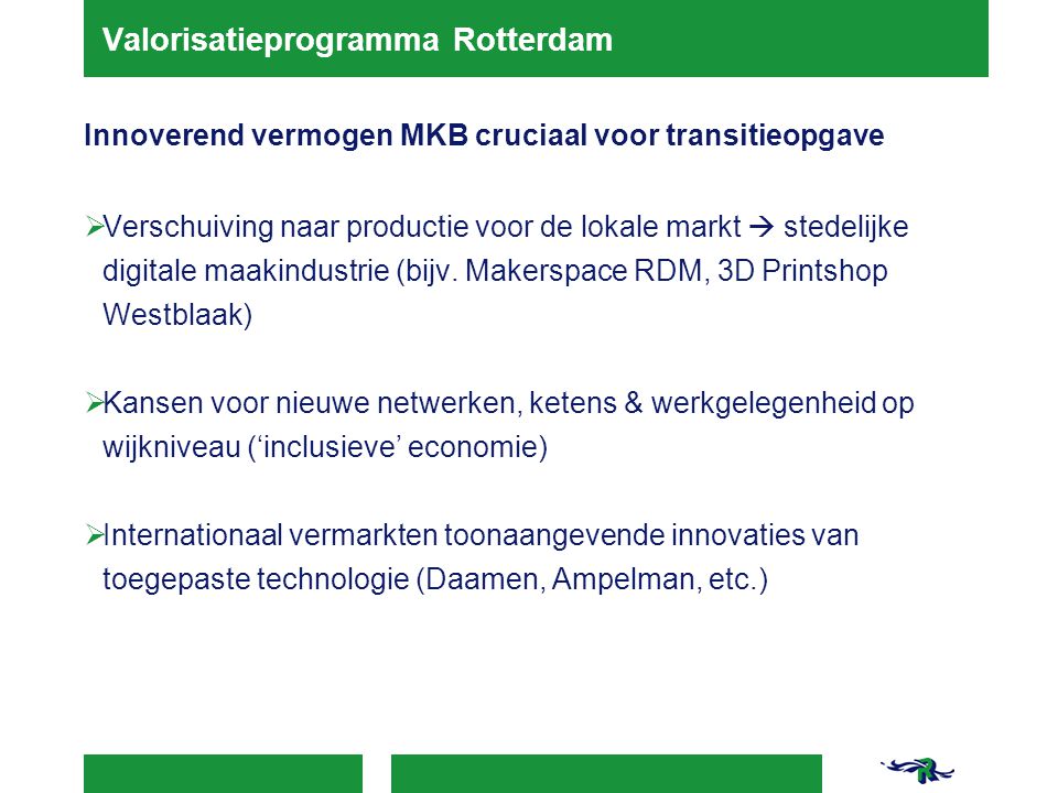 Valorisatieprogramma Rotterdam