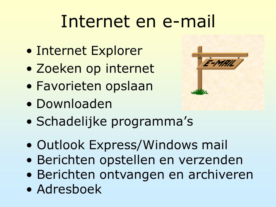 Internet en  Internet Explorer Zoeken op internet