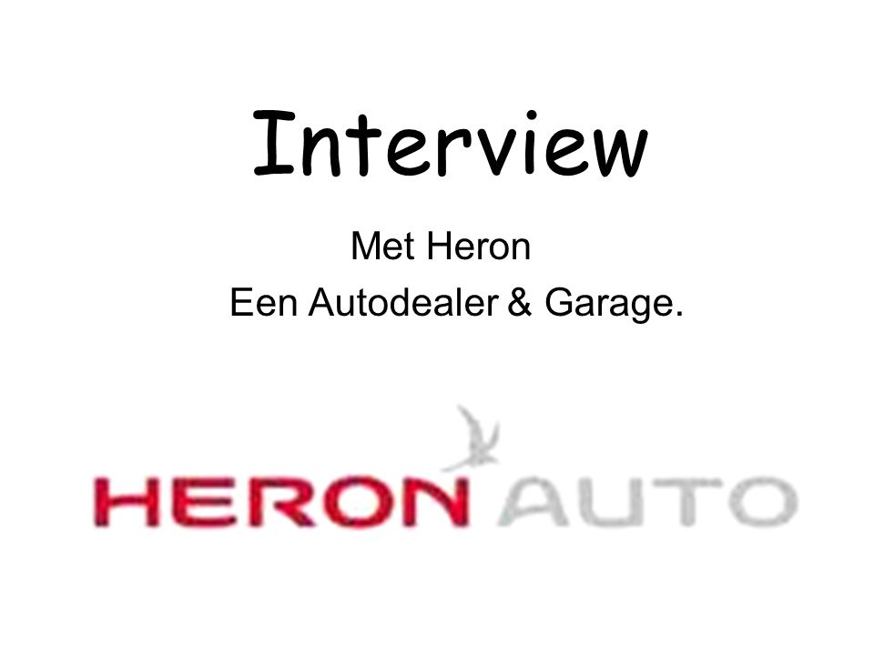 Met Heron Een Autodealer & Garage.