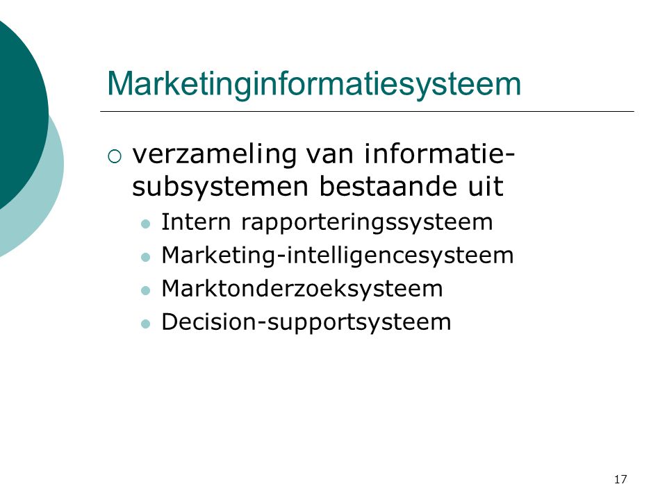 Marketinginformatiesysteem