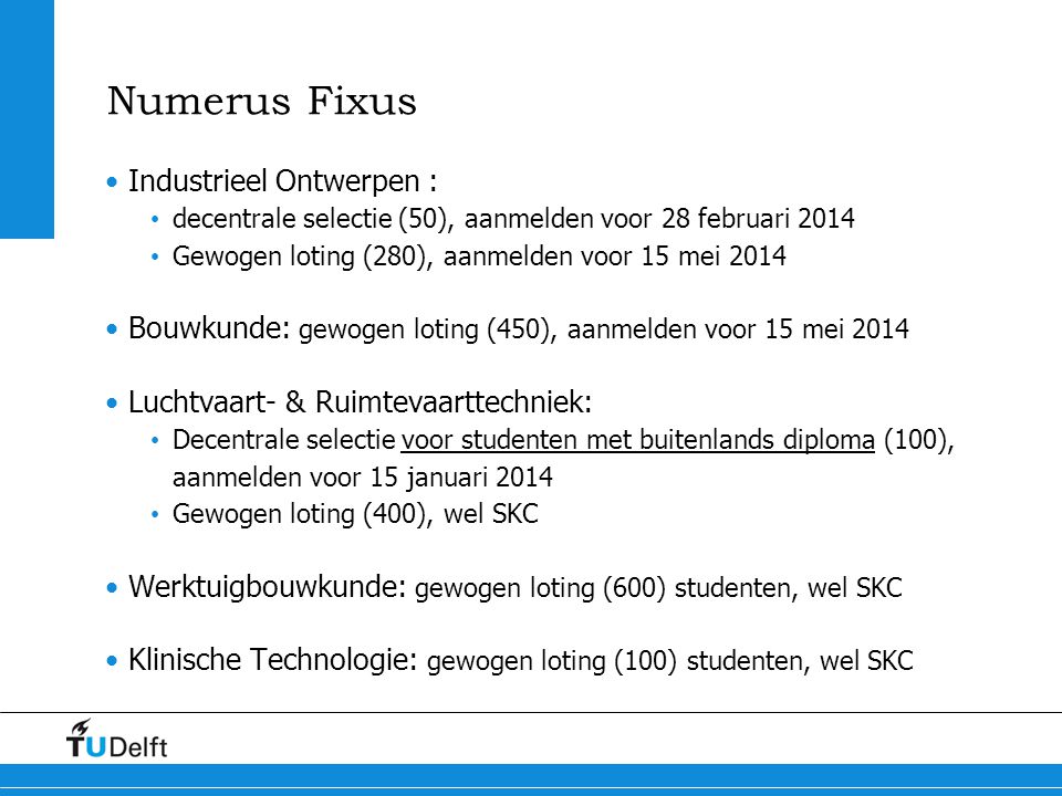 Numerus Fixus Industrieel Ontwerpen :