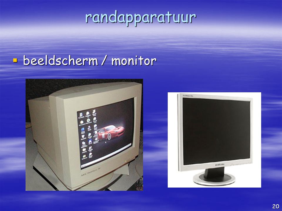 randapparatuur beeldscherm / monitor
