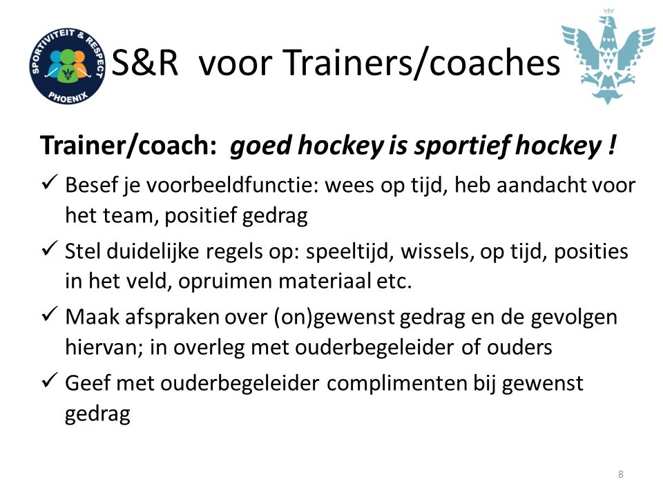 S&R voor Trainers/coaches