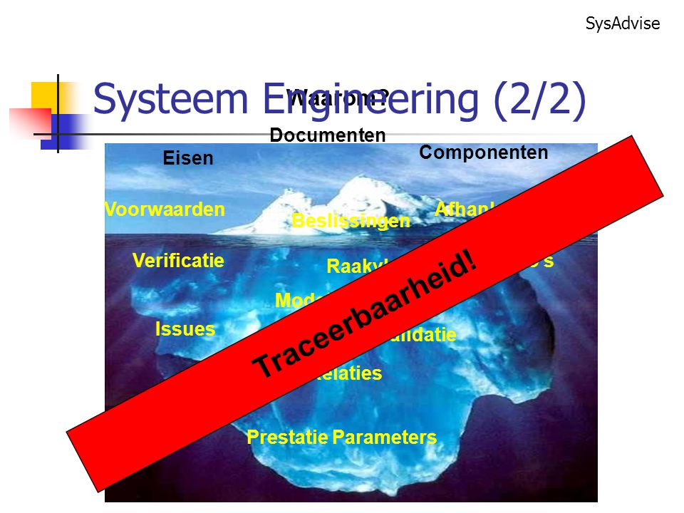 Systeem Engineering (2/2)