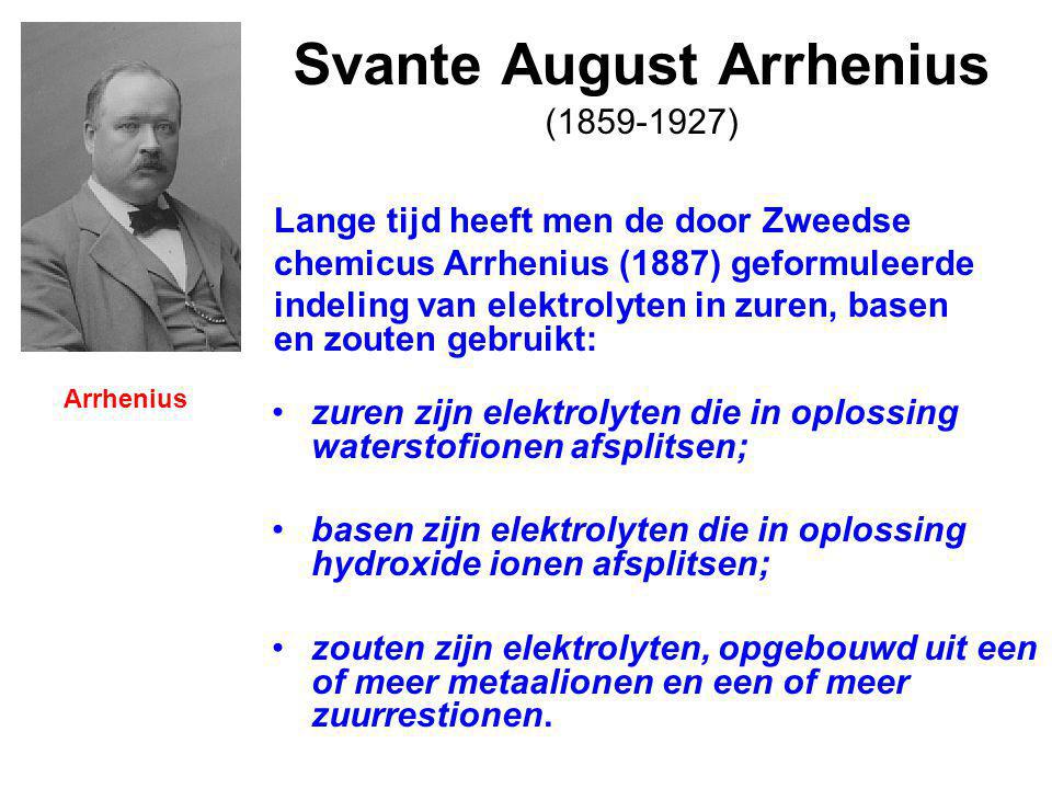 Svante August Arrhenius ( )