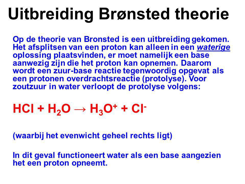 Uitbreiding Brønsted theorie