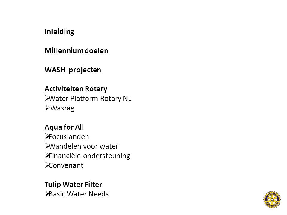 Water Platform Rotary NL Wasrag Aqua for All Focuslanden