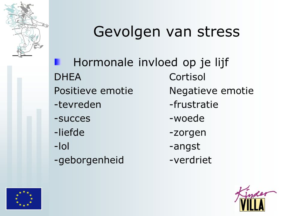 Gevolgen van stress Hormonale invloed op je lijf DHEA Cortisol