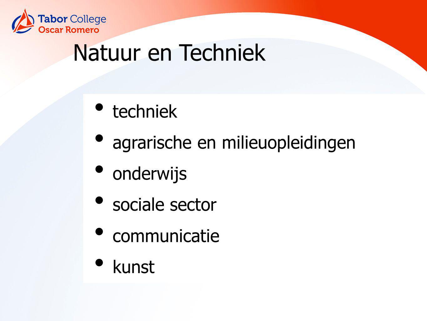 Natuur en Techniek techniek agrarische en milieuopleidingen onderwijs