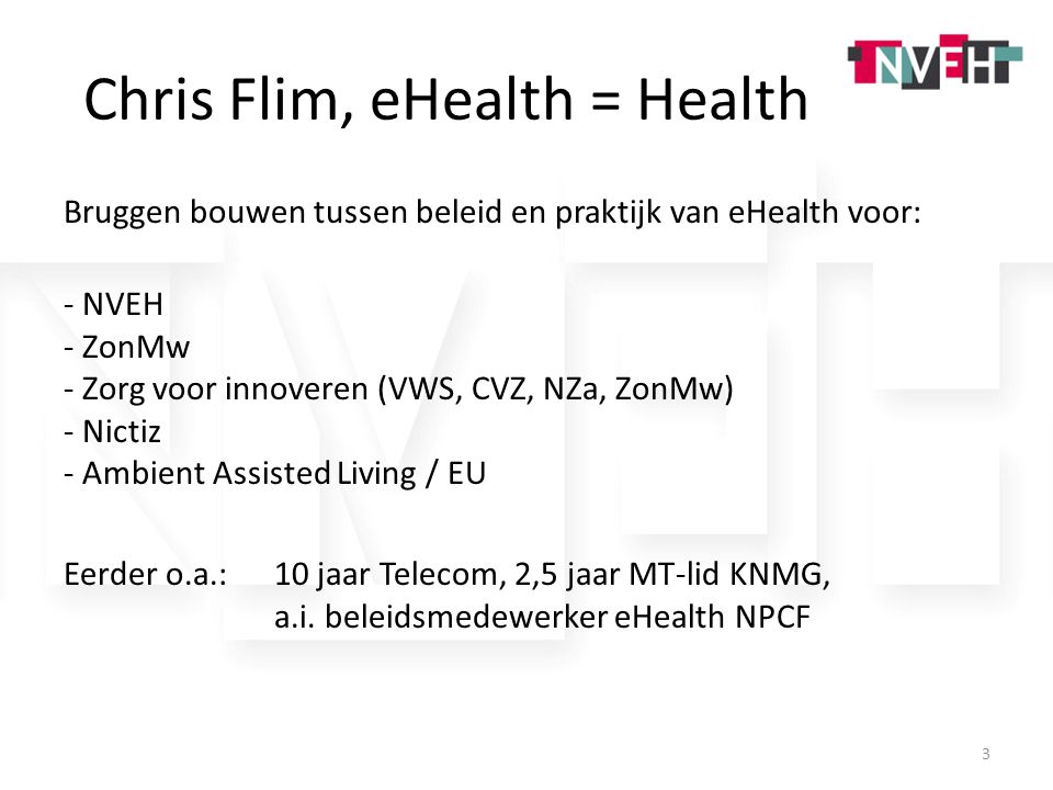 Chris Flim, eHealth = Health