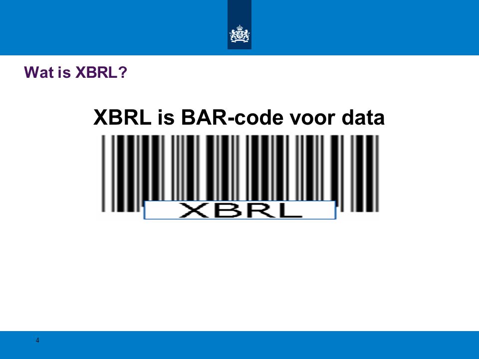 XBRL is BAR-code voor data