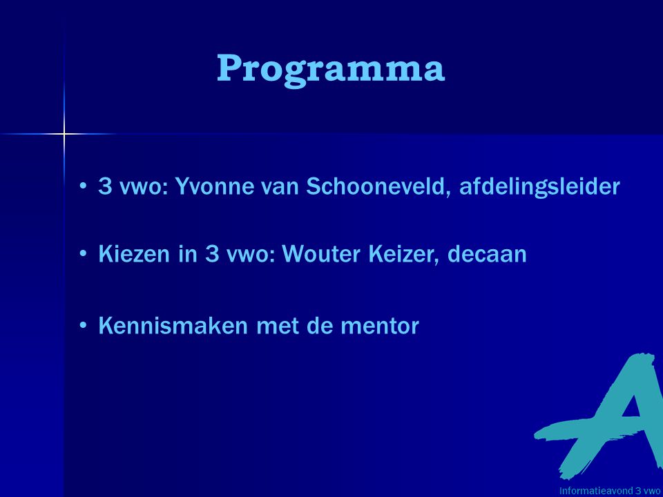 Programma 3 vwo: Yvonne van Schooneveld, afdelingsleider